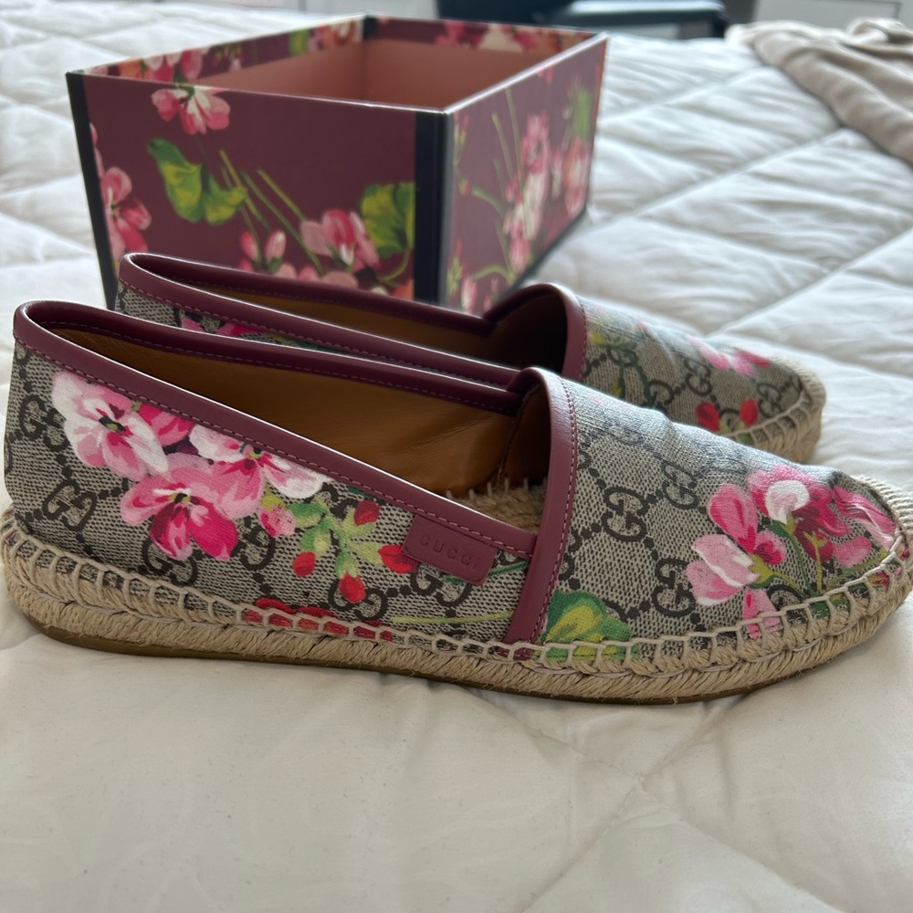 Gucci Flower Espadrilles